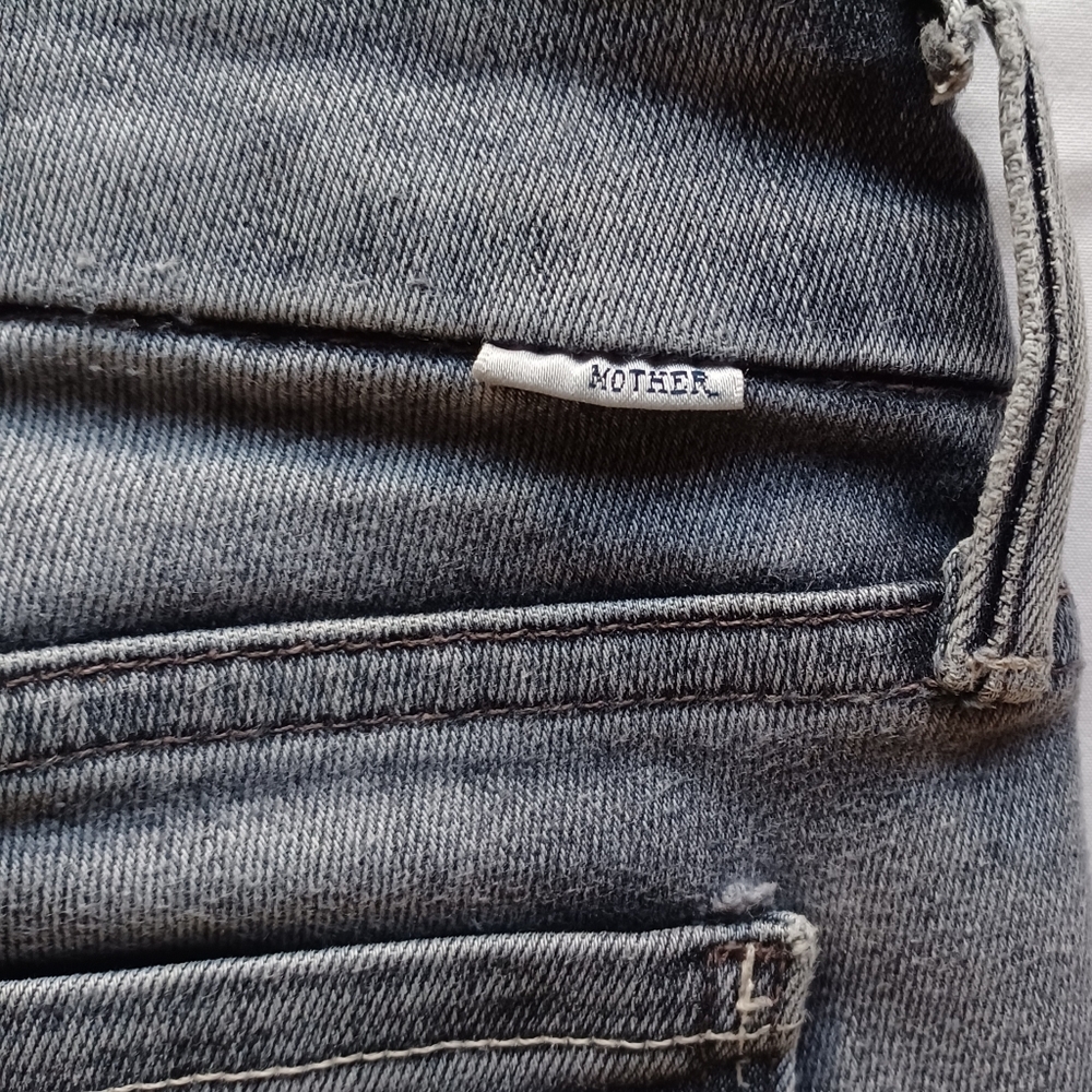 MOTHER - Looker Ankle Fray Jeans- Huntress, Gray Wash, Sold on Revolve - Picture 8 of 16